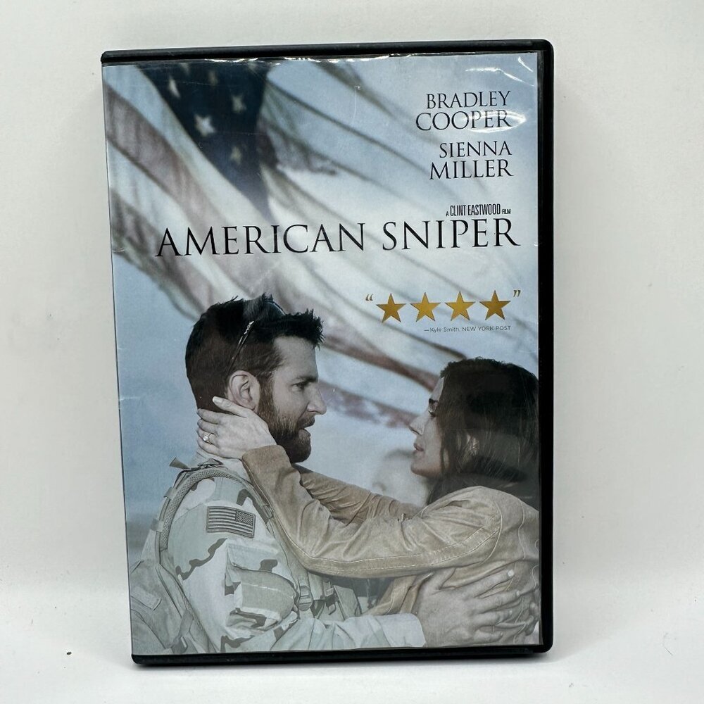American Sniper DVD Movie Starring Bradley Cooper & Sienna Miller Rated R